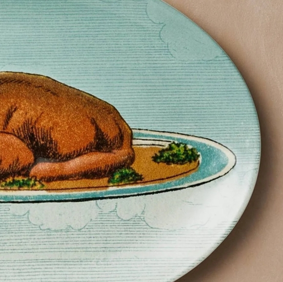 10 x 15 oval stoneware platter fall cooked turkey Jhon Derian for target - Picture 3 of 6